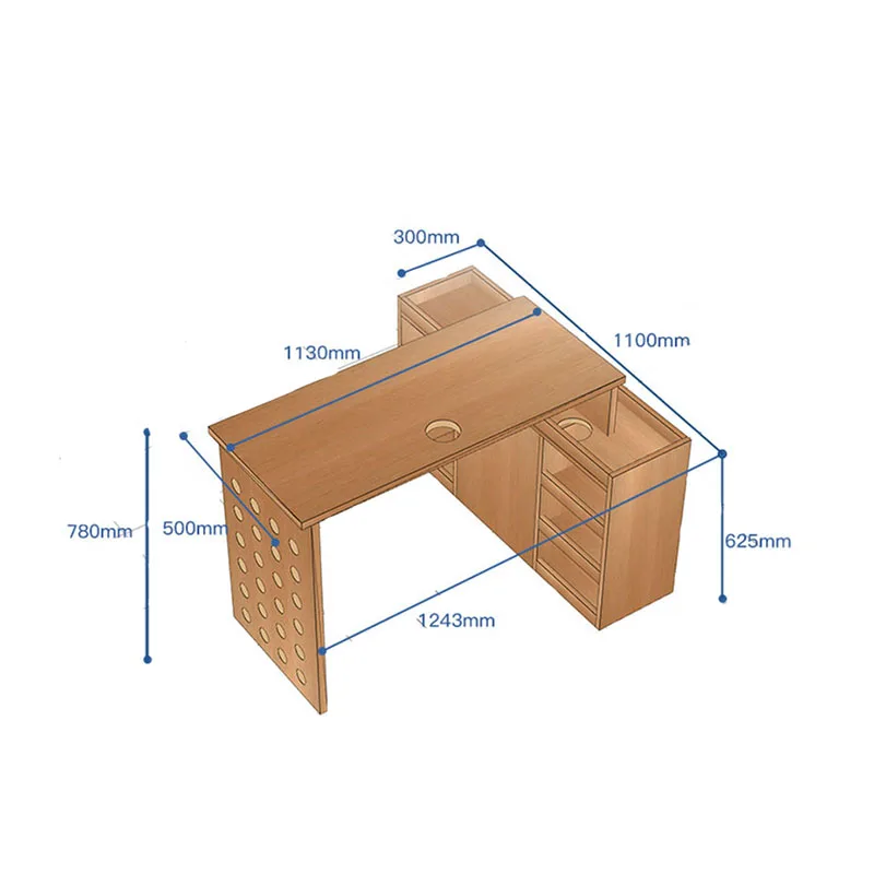 Japanese Modern Nail Desk Nordic Bauhaus Design European Nail Desk Classic Aesthetic Mesa Manicura Doble Mesa De Manicure
