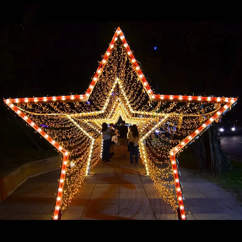 New Holiday Lighting LED Large Arch Outdoor Decoration Durable LED Light Street Decoration Arch