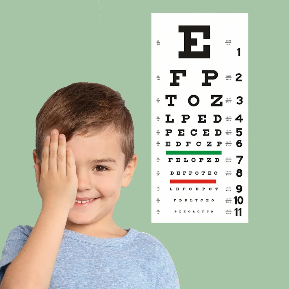 1 Sheet Snellen Eye Chart for Eye Exams 20 Feet 22*10.23inches Low Vision Eye Test Charts for Exams Accessories