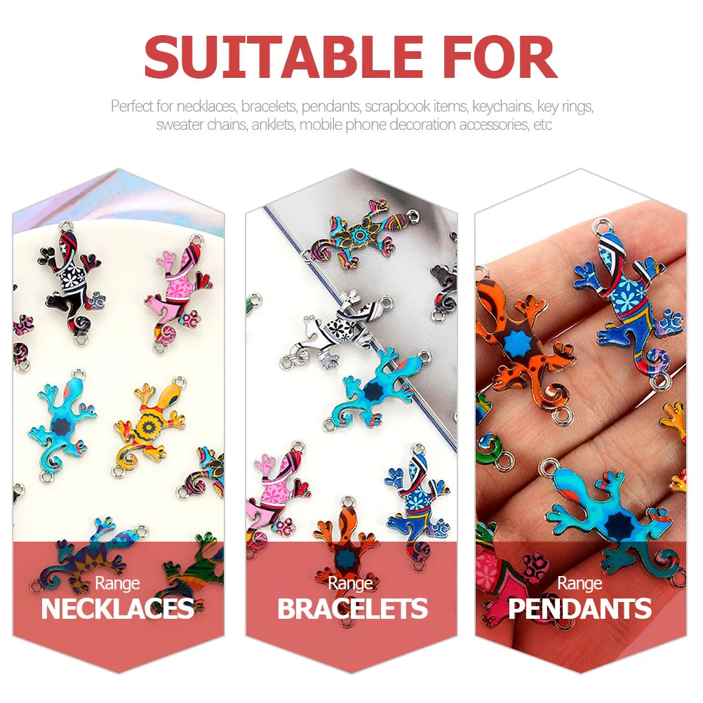 

30pcs Alloy Gecko Charms 3 5x2 2x0 2cm DIY Jewelry Making Supplies Cute Bracelet Necklace Earring Accessories Gifts