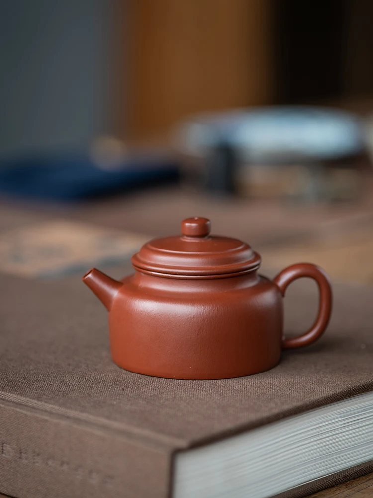 Yixing Purple Clay Pot Handmade Zhao Zhuang Dahongpao Tea Cinnabar Sand Dezhong Purple Clay Pot Small Capacity