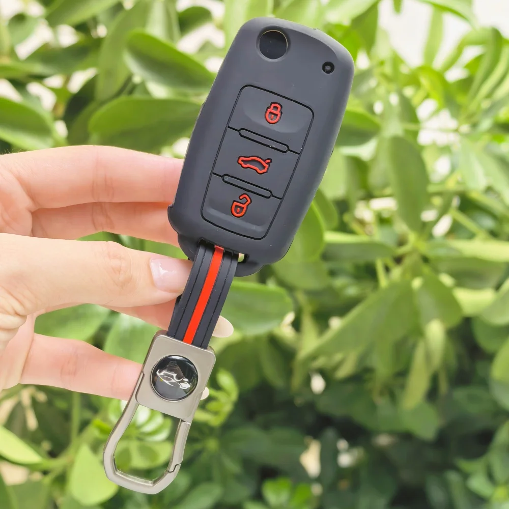Keycase for Volkswagen Sagitar Lavida Lamando Bora POLO Teramont CC Tiguan T-Roc Taylor Golf Keycover Keyshell Keychain car key