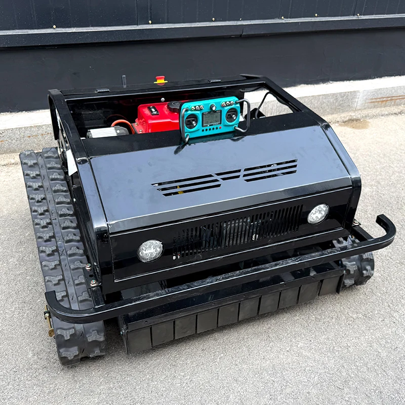 Customized New Wireless Grass Cutter Machine Rc Crawler Remote Control Lawn Mower with Snow Shovel
