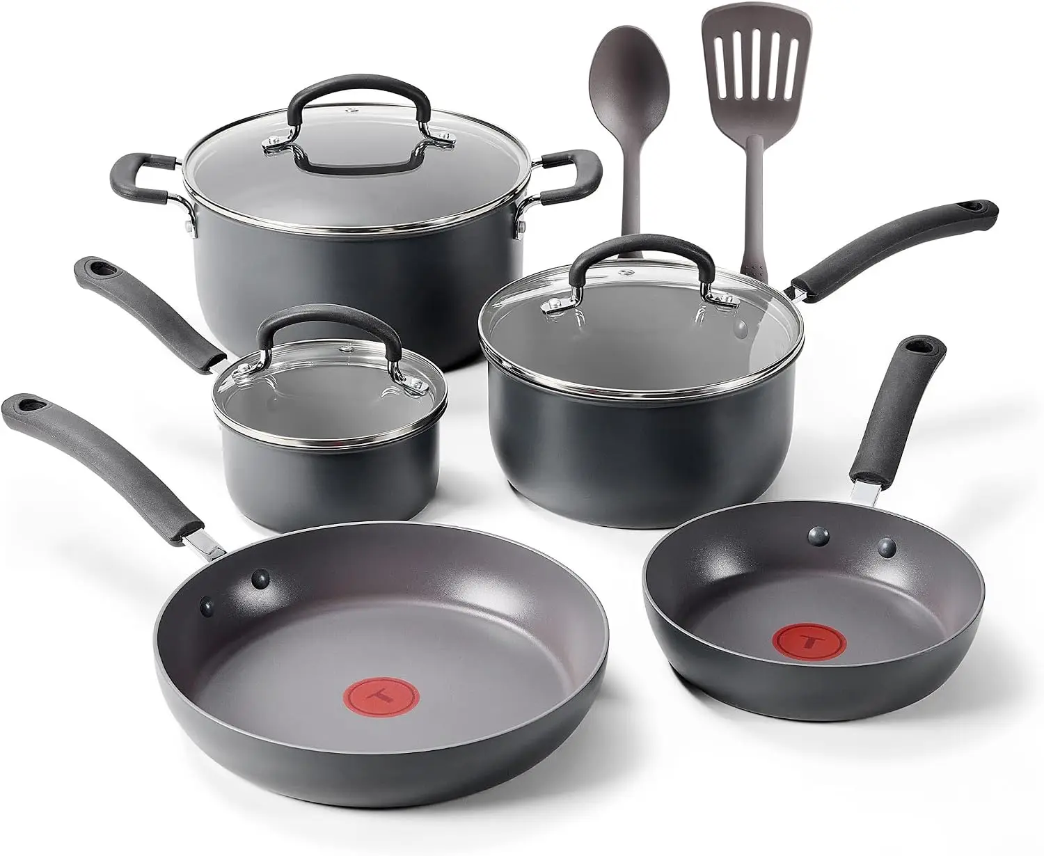 10 Piece Nonstick Pots Pans Hard Anodized Ultimate Cookware Set
