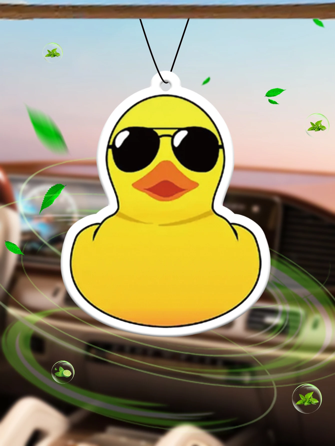 

Rubber Duck Hilton (Hotel Scent) Car Air Freshener | Rearview Mirror Hanger & Dual-Purpose Air Vent Clip | Natural Material Aromatherapy Tablets | Long-Lasting Fragrance for 90 Days | Alcohol-Free | Not Afraid of Direct Exposure to the Sun | Designed Spec