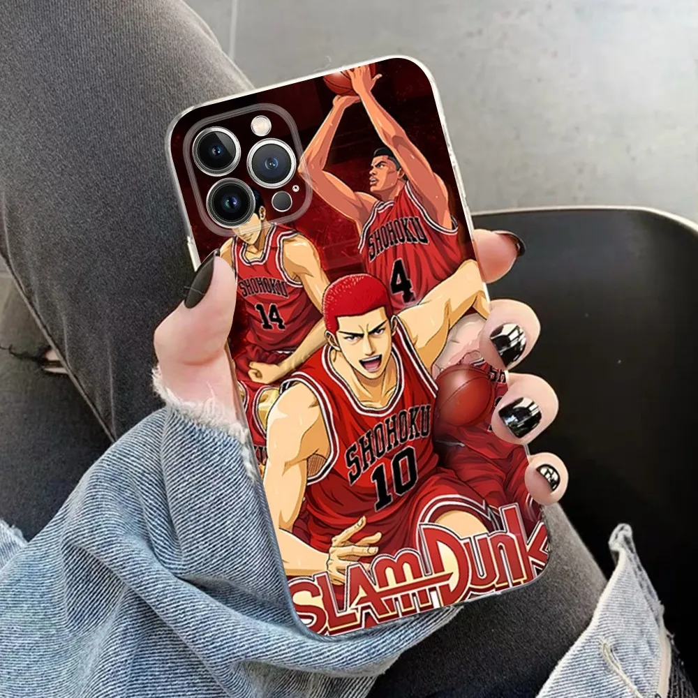 Japan Comic Slam dunk Sakuragi Phone Case for iPhone 15 8 7 6 6S Plus X SE 2020 XR XS 14 11 12 13 Mini Pro Max Mobile Case