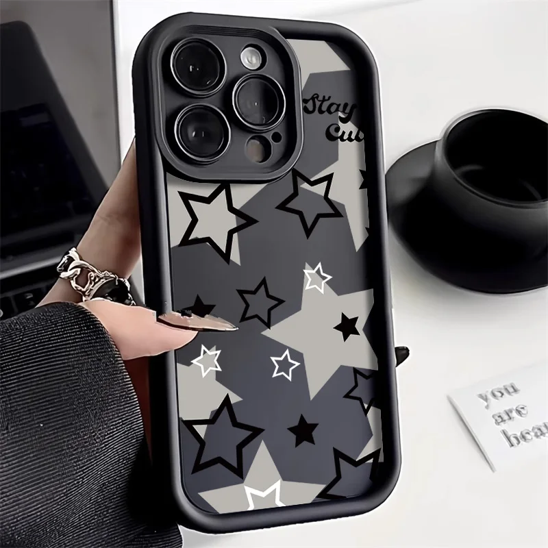 Star Phone Case For Xiaomi Redmi Note 13 12 11 10 9 Pro Plus 5G 11S 10S 12C 10C 13C Funda Poco X5 X6 F5 Pro C65 Mi 11 Lite 5G NE