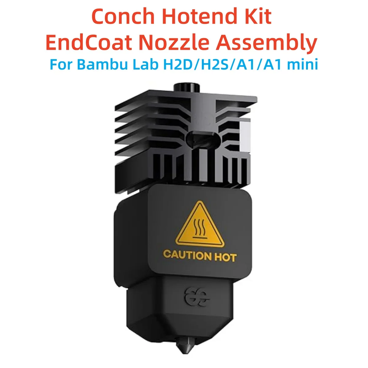 Conch Hotend Kit EndCoat Nozzle Assembly For Bambu Lab H2D H2S A1 mini High-quality output 3D Printer Nozzle Accessories