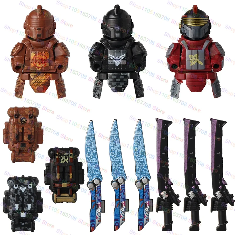 Juego caliente escudo de bloques de construcción Black Hawk montaje de bloques de construcción figura de acción de dibujos animados juguete de modelos coleccionables regalo