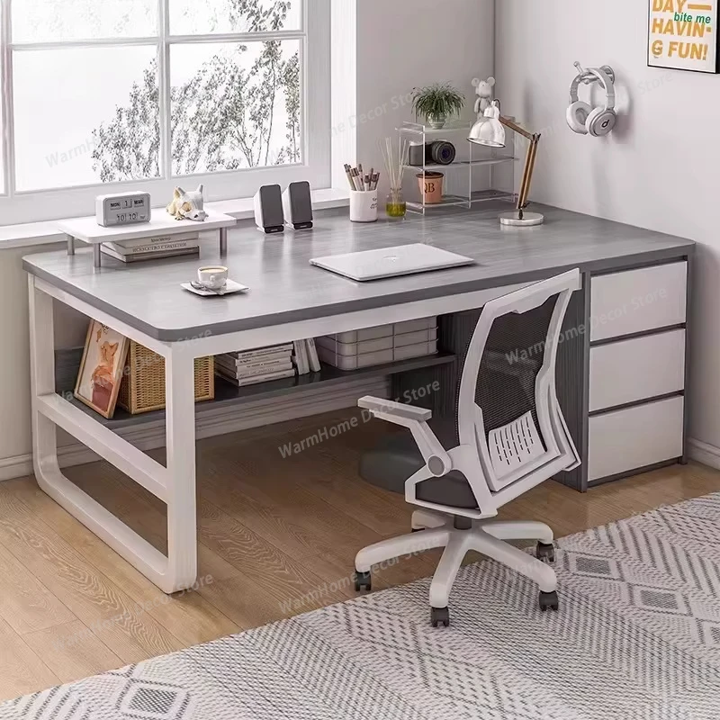 

Relaxing Studying Write Table Staff Aesthetic Atmosphere High Office Desk Sleek Colorful Office Furniture Schreibtisch XY40BGZ