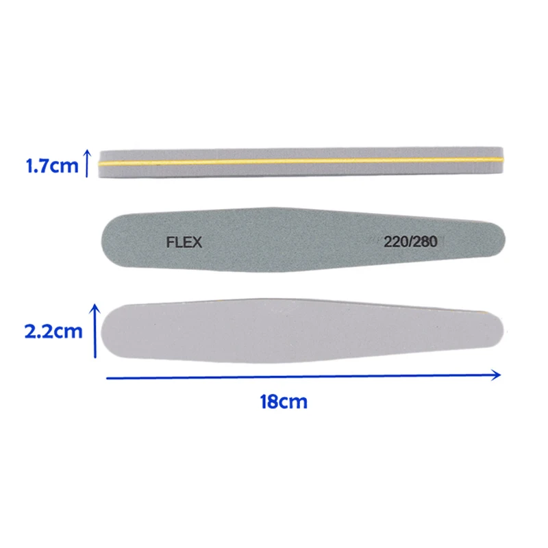 50 Pcs/Set Nail File Manicure Tools Rhombus Sponge Buffer 220/280 Grit Sanding Polishing Grinding Nails Accessories and Tools