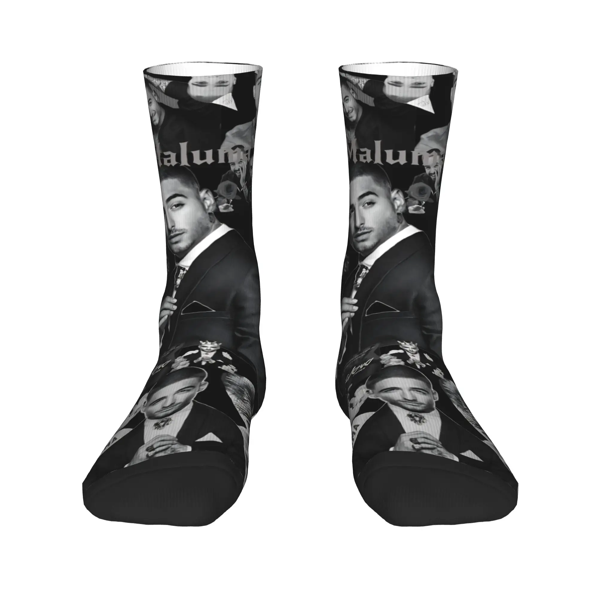 Maluma Rapper Socks  Korean Stockings Women Men Quality Outdoor Socks Autumn Custom Non Slip Socks