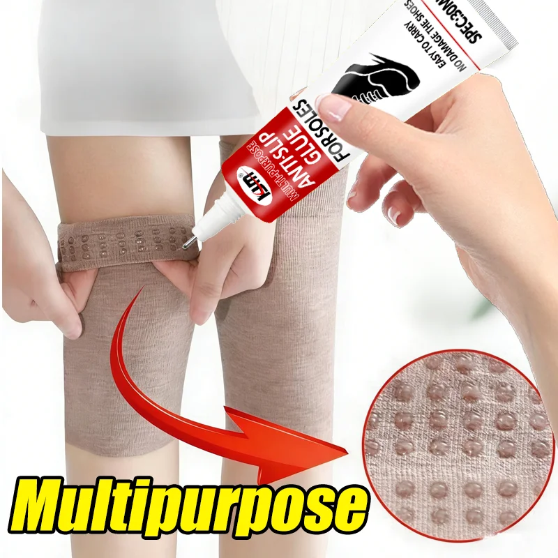 KJM 30ML Anti-Slip Sock Glue Versatile Shoe And Sock Grip Enhancer Long-Lasting Fast-Drying Ideal for Active Use