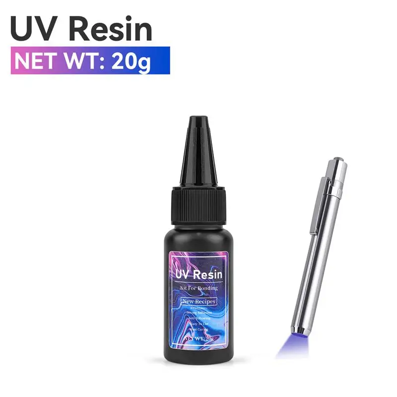 20g/30g/50g UV Epoxidharz Kleber DIY Schmuck Machen Hohe Transparenz Schnell Trocknend hohe Härte Kleber UV Lampe DIY Handwerk Dekor