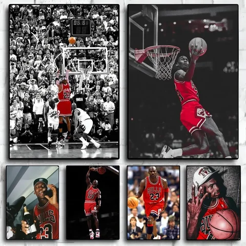 Michael Jordan Waterproof SelfAdhesive Poster  Art Print Wall Decor for Coffee House Bar Room  PC