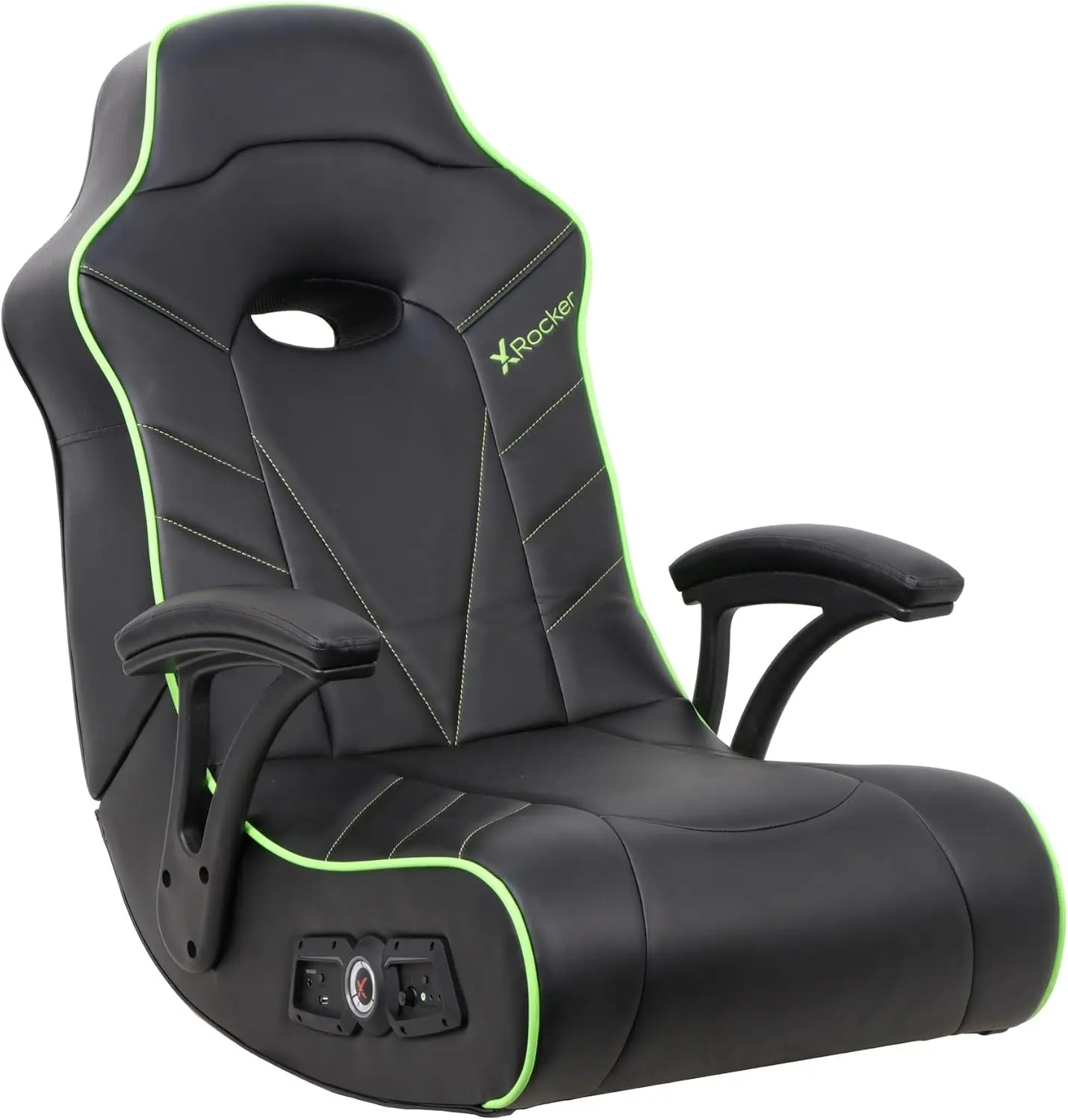 

Gaming Chair for Adults, XL Floor Rocker Chair with Built-in Audio Speakers, Foldable for Bedroom or Game Room, Gifts for Gamers