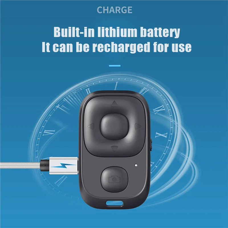 الإلكترونية 2X قابلة للشحن سماعة لاسلكية تعمل بالبلوتوث تحكم الموقت الذاتي التحكم عن بعد كاميرا عصا مصراع الإصدار للهاتف Selfie