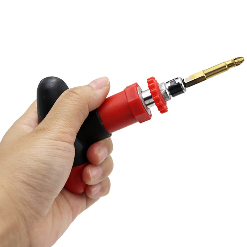 High Quality Manual T - Type Ratchet Screwdriver Quick Bolt Driver  Batch 6.35mm Can Rotate Forward  Reverse