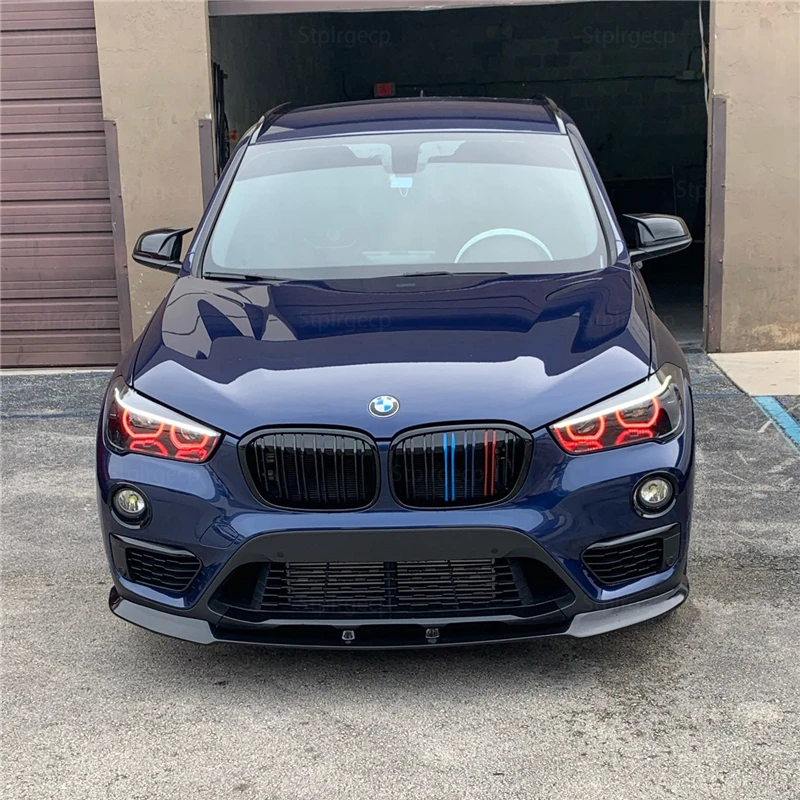 2 قطعة لامعة سوداء الجانب الجناح تعديل مرآة الرؤية الخلفية غطاء قبعات لسيارات BMW X1 x 1 F48 15-22 sDrive 18i 20i 25i 25e 16d 18d 20d 25d