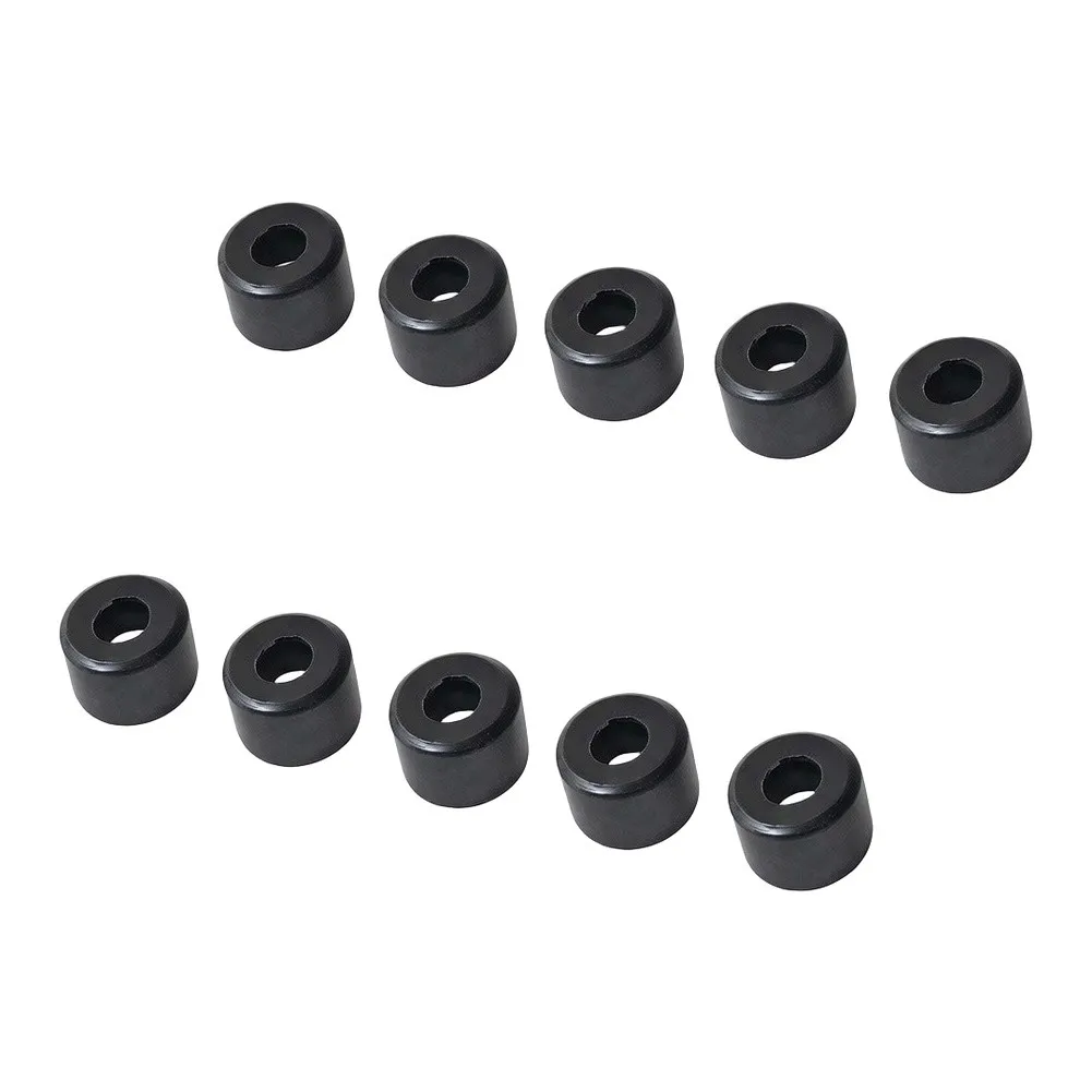 Rubber Slide Bar Sleeve 10pcs for Gym Weight Stack Machines Slides Over 12mm Guide Rod Reduces Metal-on-Metal and Noise