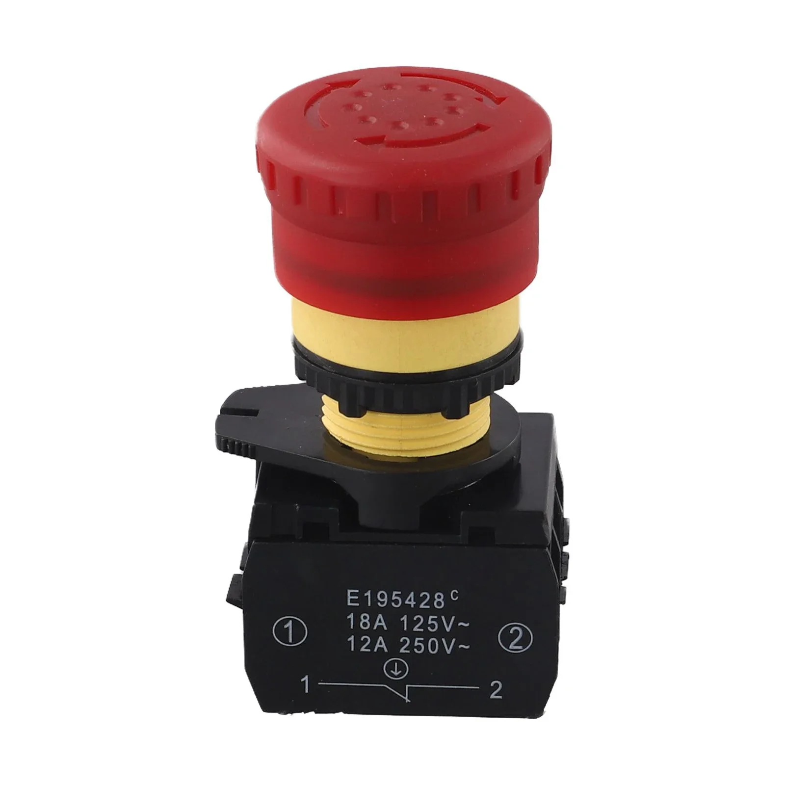 

Black Red Push Button Switch Heavy Duty Current Handling Switch Current Handling Heavy Duty Switch Current 18A 12A