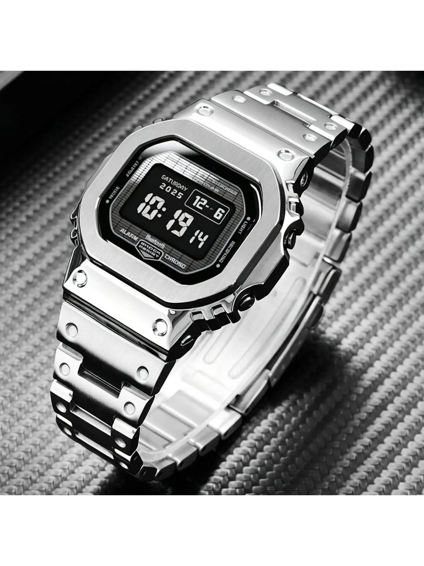 Zestaw do modyfikacji GW-BX5600, obudowa ze stali nierdzewnej, zmodyfikowana metalowa obudowa, stalowa bransoleta do zegarka Casio G-SHOCK 3578 GW-BX5600 — 2