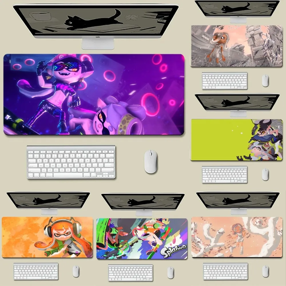 Game S-Splatoon Side Order Cool Mousepad New Arrivals Large Gaming Mousepad L XL XXL Gamer Mouse Pad Size For Keyboards Mat