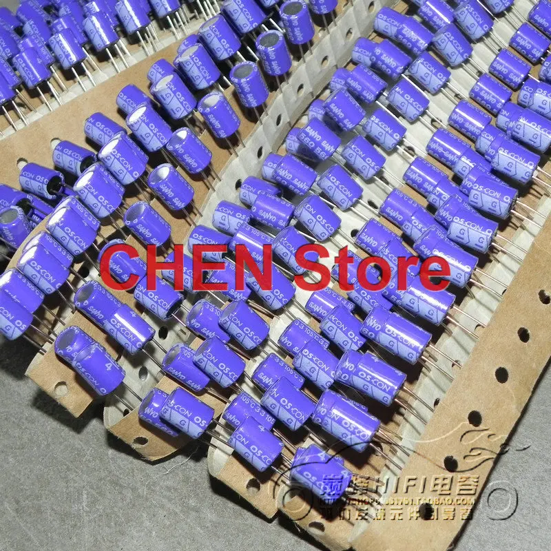 20PCS Sanyo OS-CON SP 4V560UF 8X10MM High polymer Motherboard 560UF 4V Solid State Capacitors purple 4SP560M