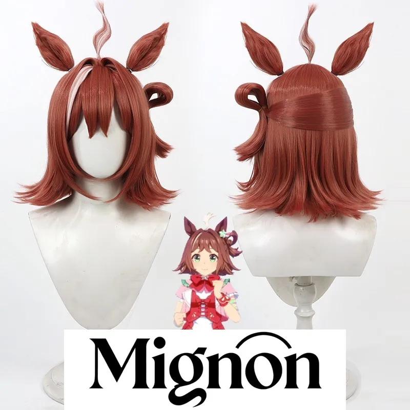 

Uma Musume Pretty Derby Rhine Strength cosplay wig with ears tail Halloween gift