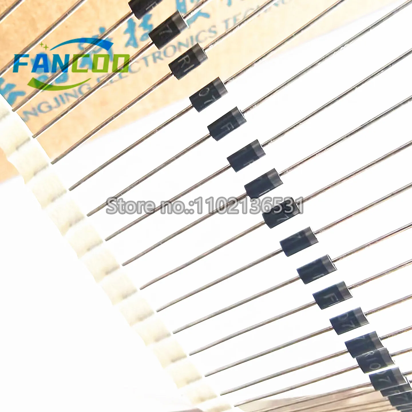 FR107 DO-41 Fast Recovery High Efficiency Diode 1.3V@1A 1kV 5uA@1kV 1A