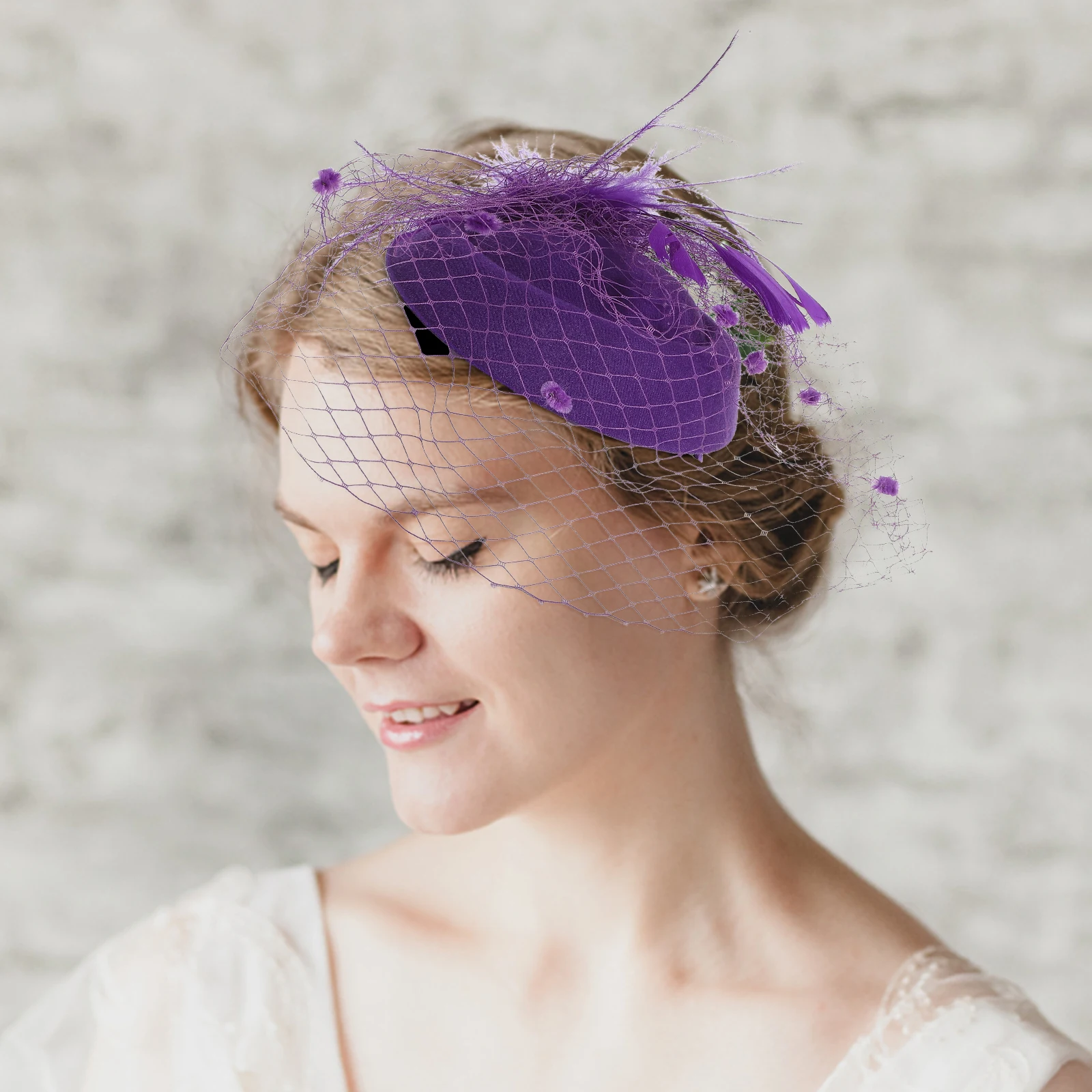 

Headdress Bride Fascinator Pearl Fascinator Hat Banquet Headwear Net Bride Wedding Hat Tea Party Banquet