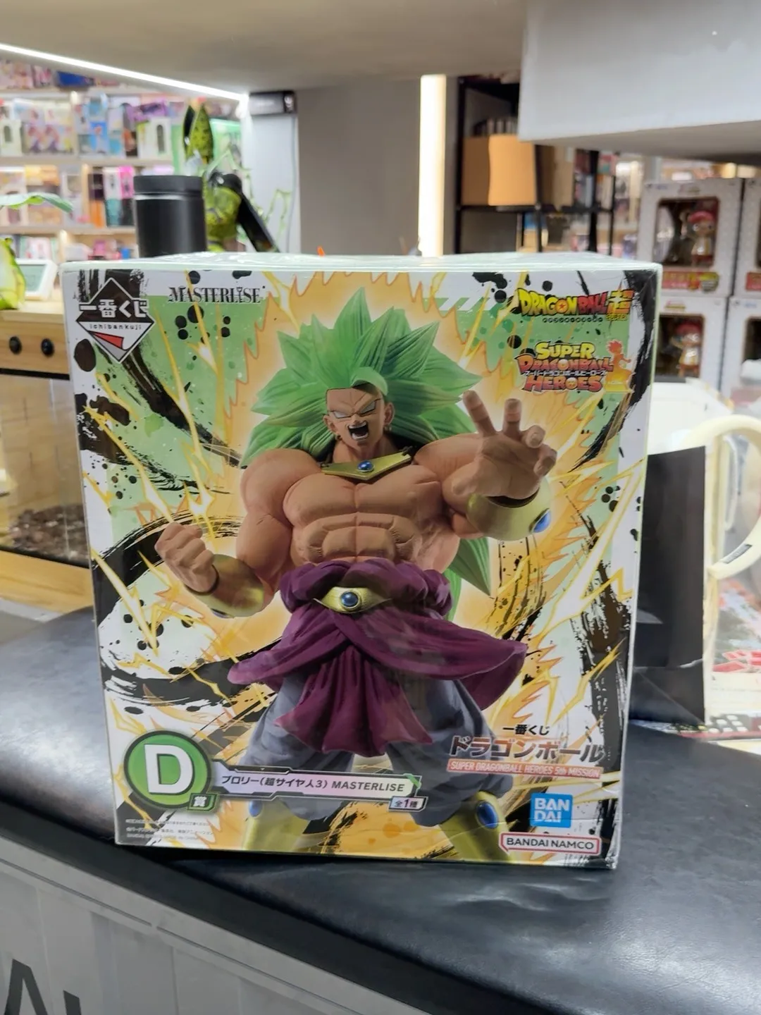 

BANDAI по специальной цене, оригинальный Dragon Ball Broly Goku Super 3, одна награда, пятый миссия, черный, супер синий, модель игрушки, подарки