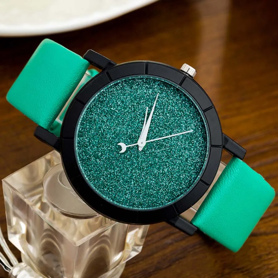 

Shsby новые часы с кожаным ремешком babysbreath femme, повседневные часы, женские кварцевые наручные часы со стразами, красочные женские часы для платья, подарок