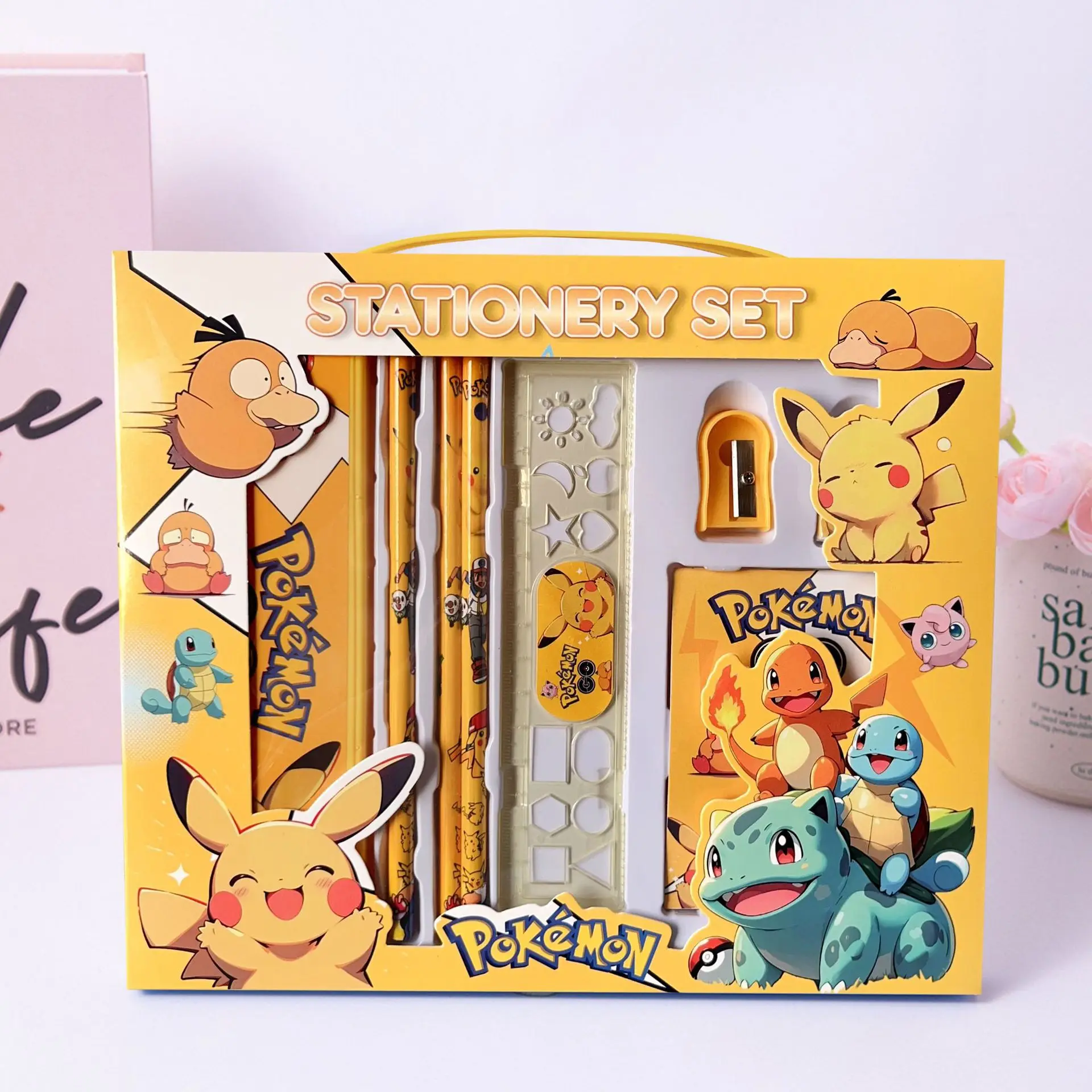 New Pokémon stationery gift box set Pikachu-themed stationery set for students as a reward gift