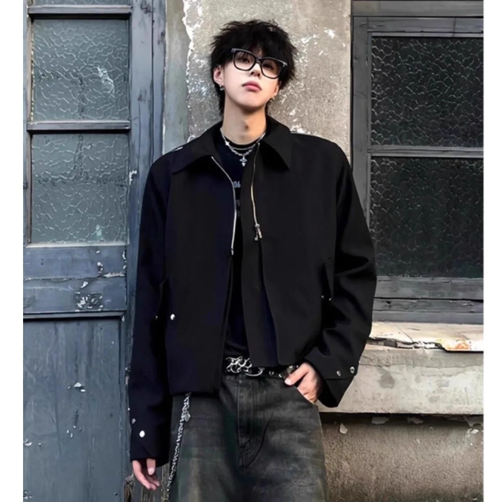 

Мужской тюнер с мягкой подкладкой и отложным воротником American Sle ort, модный тюнер высокого качества с отложным воротником