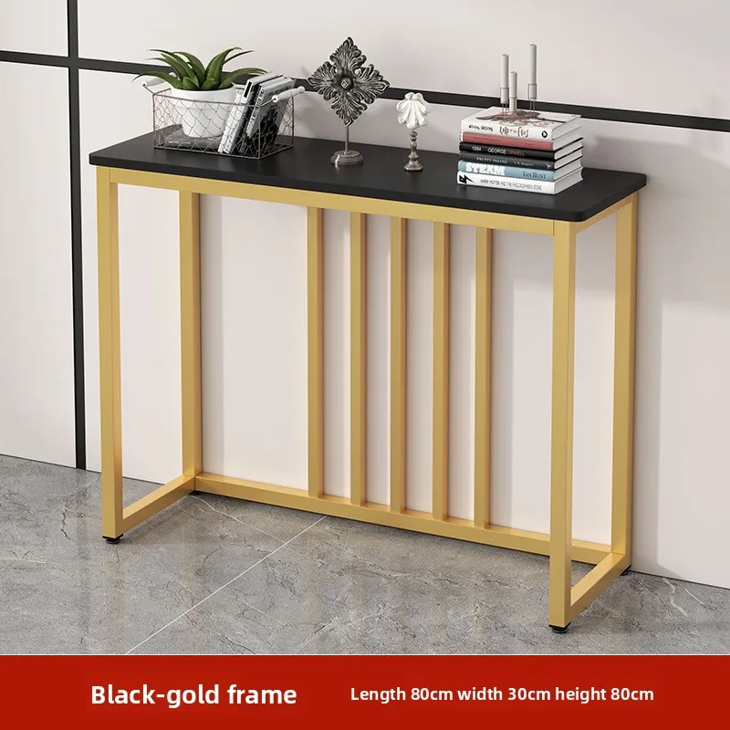 

Устойчивый пристенный шкаф-тумба для прихожей, роскошный стол для хранения вещей, длинный пристенный стол, креативный рабочий стол, прочный и долговечный.