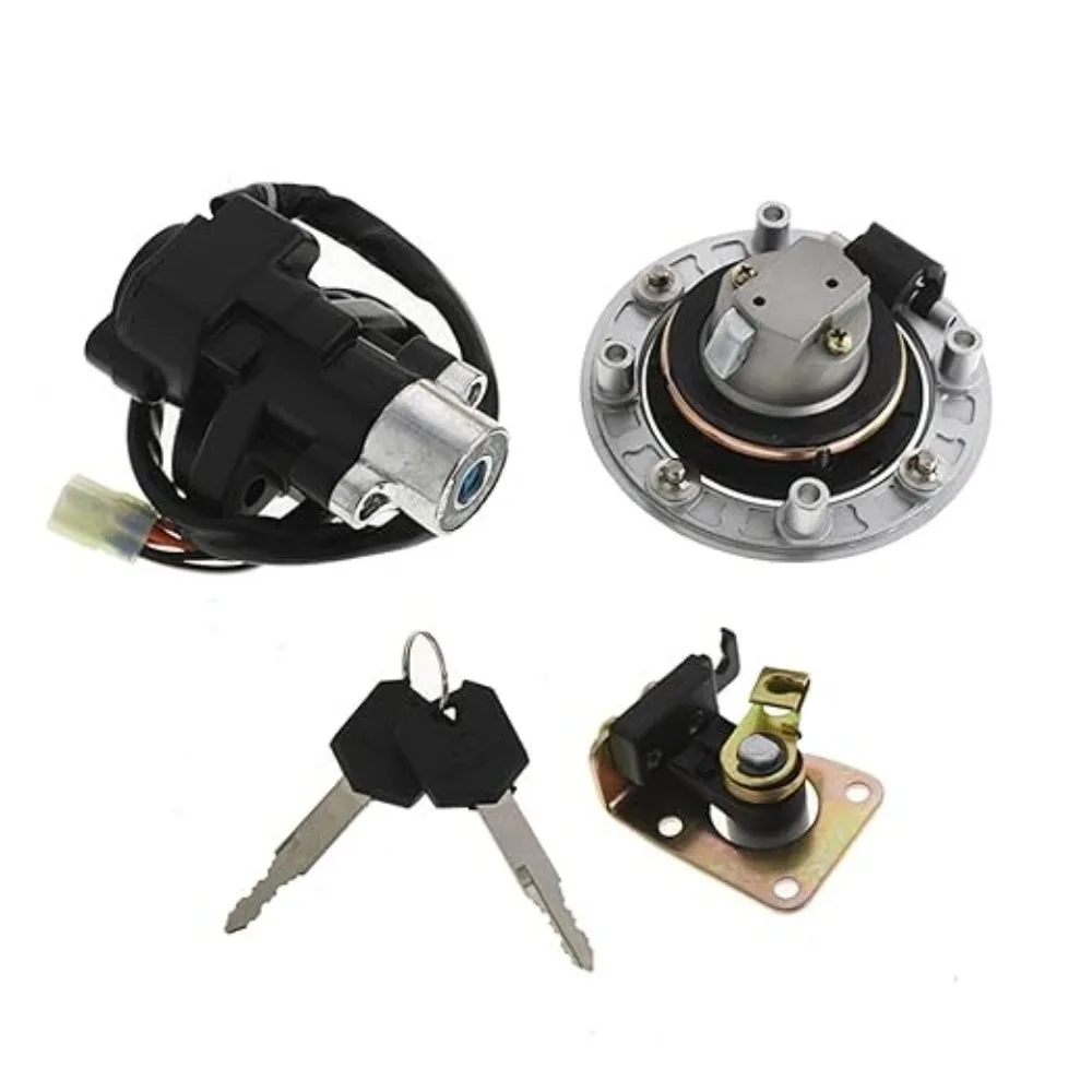 Ignition Switch Fuel Gas Tank Cap Lock Key Set For Suzuki GSX600 1998-2006 GSX750 1998-2006  GSX1200 1999-2000 TL1000R 1998-2003