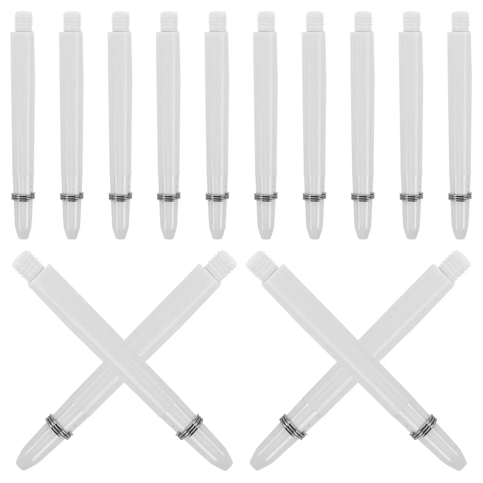 100 Pcs Dart Replacement Rod Plaything Supply Shafts for White Nylon Rods Supplies Stems