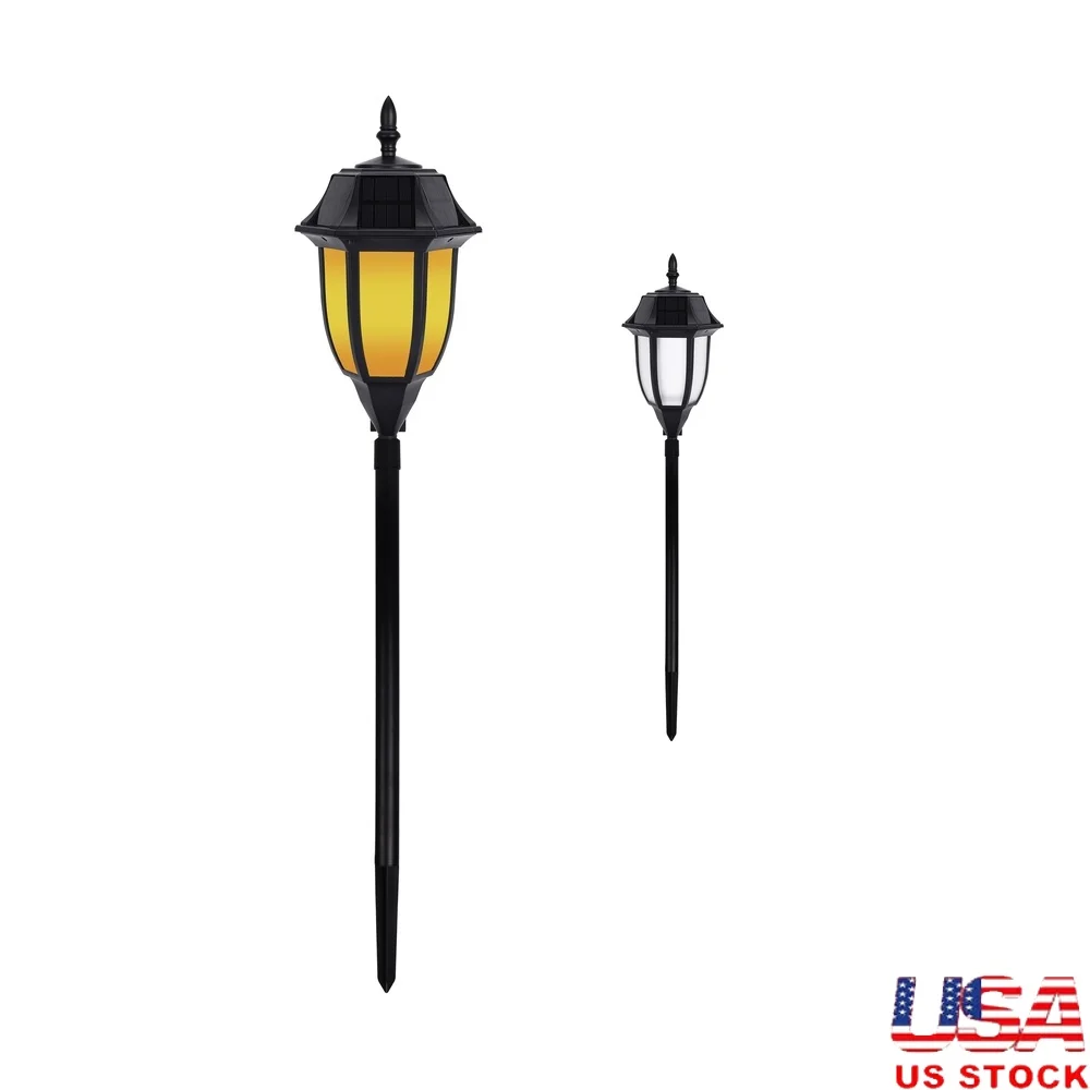 

Solar Garden Walkway LED Light Outdoor Dusk to Dawn Automatic Charging Amber White Option IP65 Waterproof Durable 12H Battery