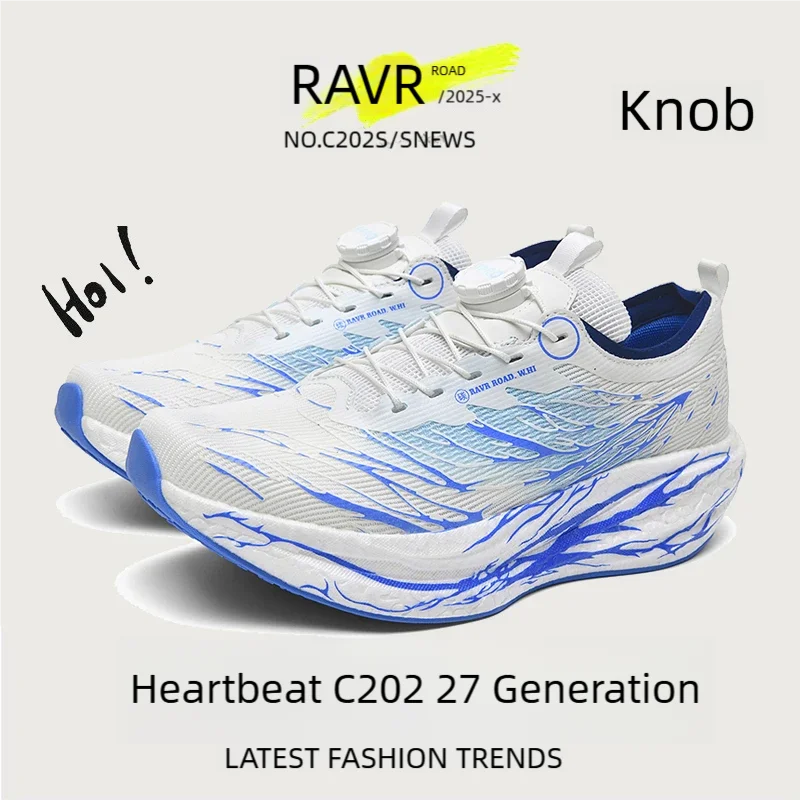 

Fashion Men Sneakers Lace Up Round Toe Cushioning Running Shoes