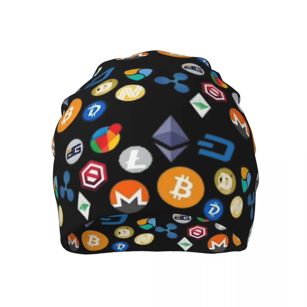 Crypto Coin Art Crypto Icon Knitted Hat For Men And Women Gift Unisex winter Warm Brimless Urinal Hat