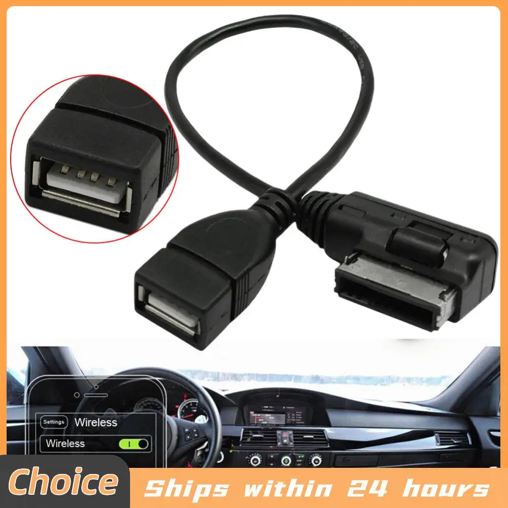 USB Aux Cable Music MDI MMI AMI To USB Female Interface Audio AUX Adapter Data Wire for VW for Audi A6L Q5 Q7 A8 S5 A5 A4L A3