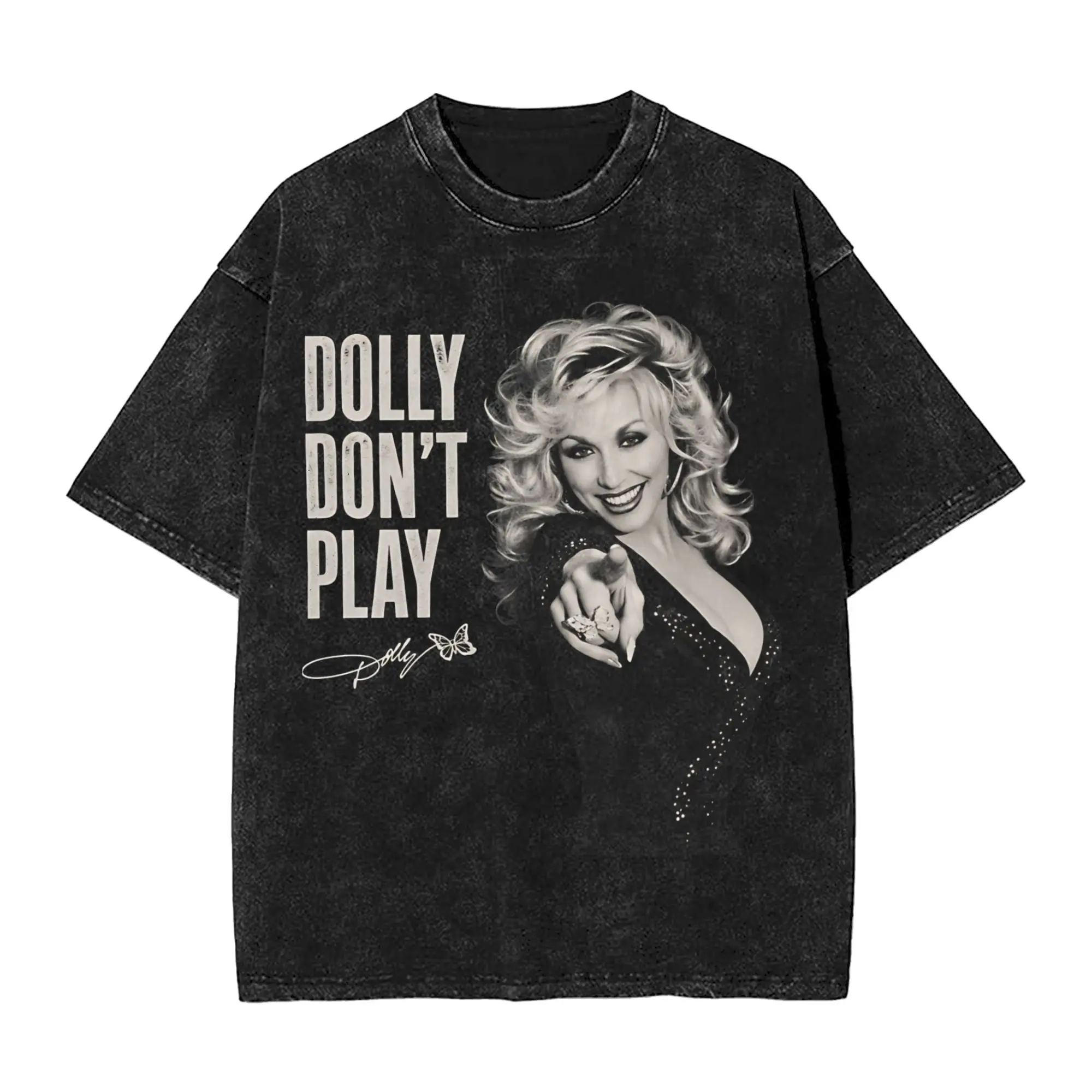 Summer RIP Dolly Parton Washed Shirt Outfit Oversize T-Shirts  for Men Women Tee Shirt