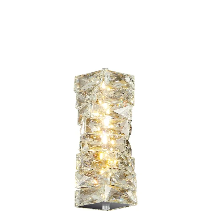 

*Bedside Lamp Nordic Crystal Single-Head Droplight Cozy and Romantic Long-Line Lamps Light Luxury High-End Hotel Room Lights