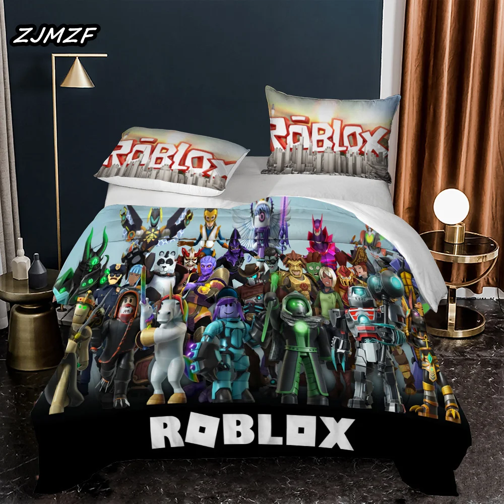 3D Print B-Roblox Game Bedding Set Comforter Sets Anime Quilt Cover king Queen Size Girls Adult Bedding Sets