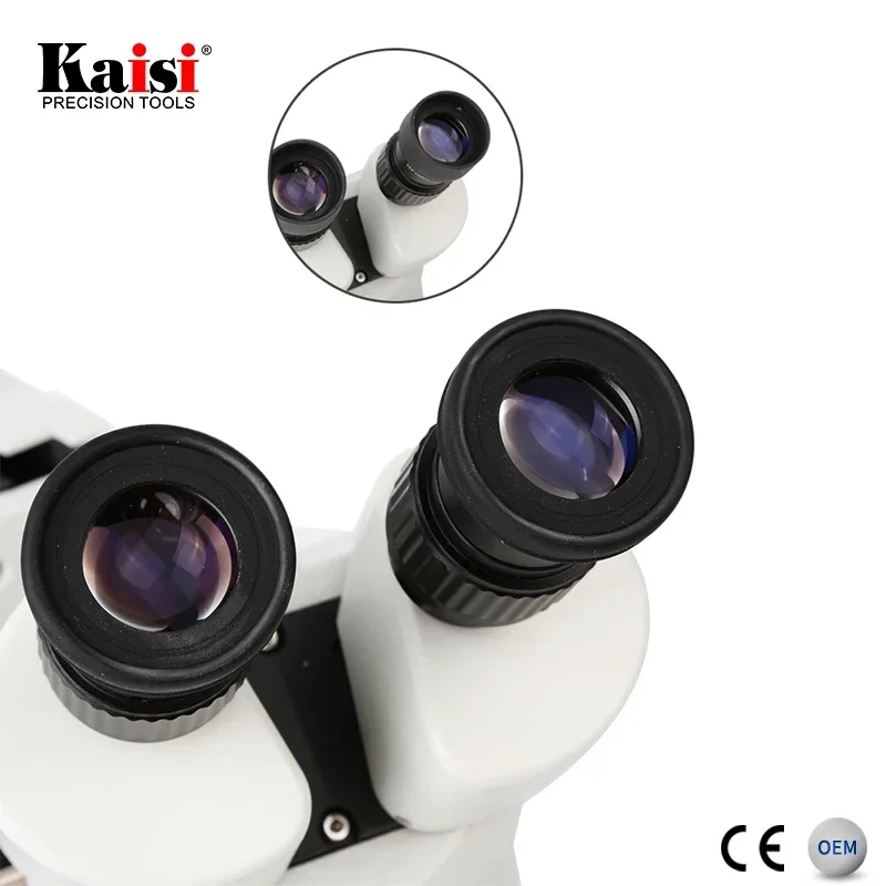 

NEW In Stock Kaisi KS-7045 Repair Mobile Phone PCB BGA Inspection 7X-45X Zoom LED Light Stereo Binocular Microscope