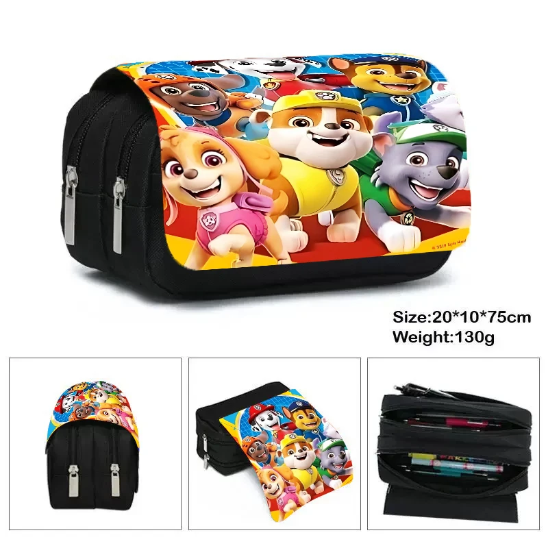 PAW Patrols pencil Box Women Men Pen Bag Student School Supplies Stationery Penbag Pencil Case Kawaii Boy Girl Birthday Gift