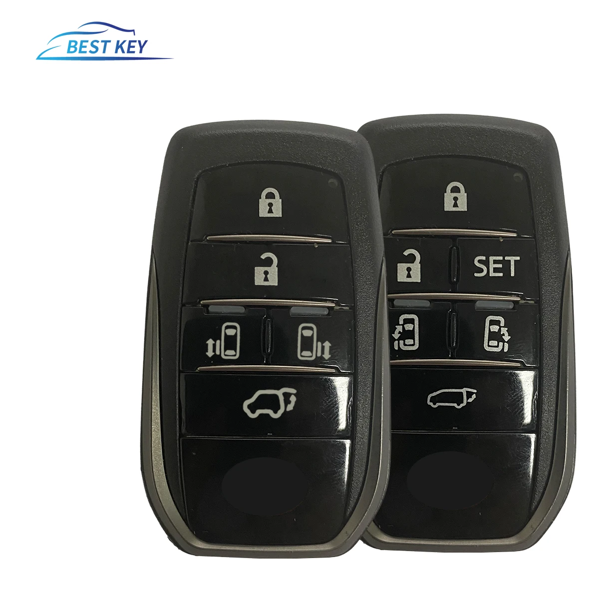 

BEST KEY 5/6BT Smart Remote Fob Shell Emergency Key BladeCar Key Case For Toyota Vellfire Alphard 30 Series Previa Tarago Noah