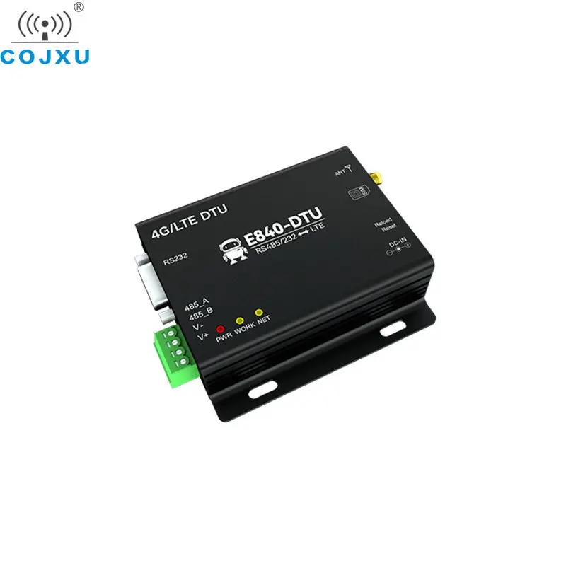 4G LTE RS232 RS485 COJXU E840-DTU(4G-02)E Wireless Data Transceiver Receiver Modem SMA 23~33dBm DC 8V~28V LTE-FDD WCDMA GSM