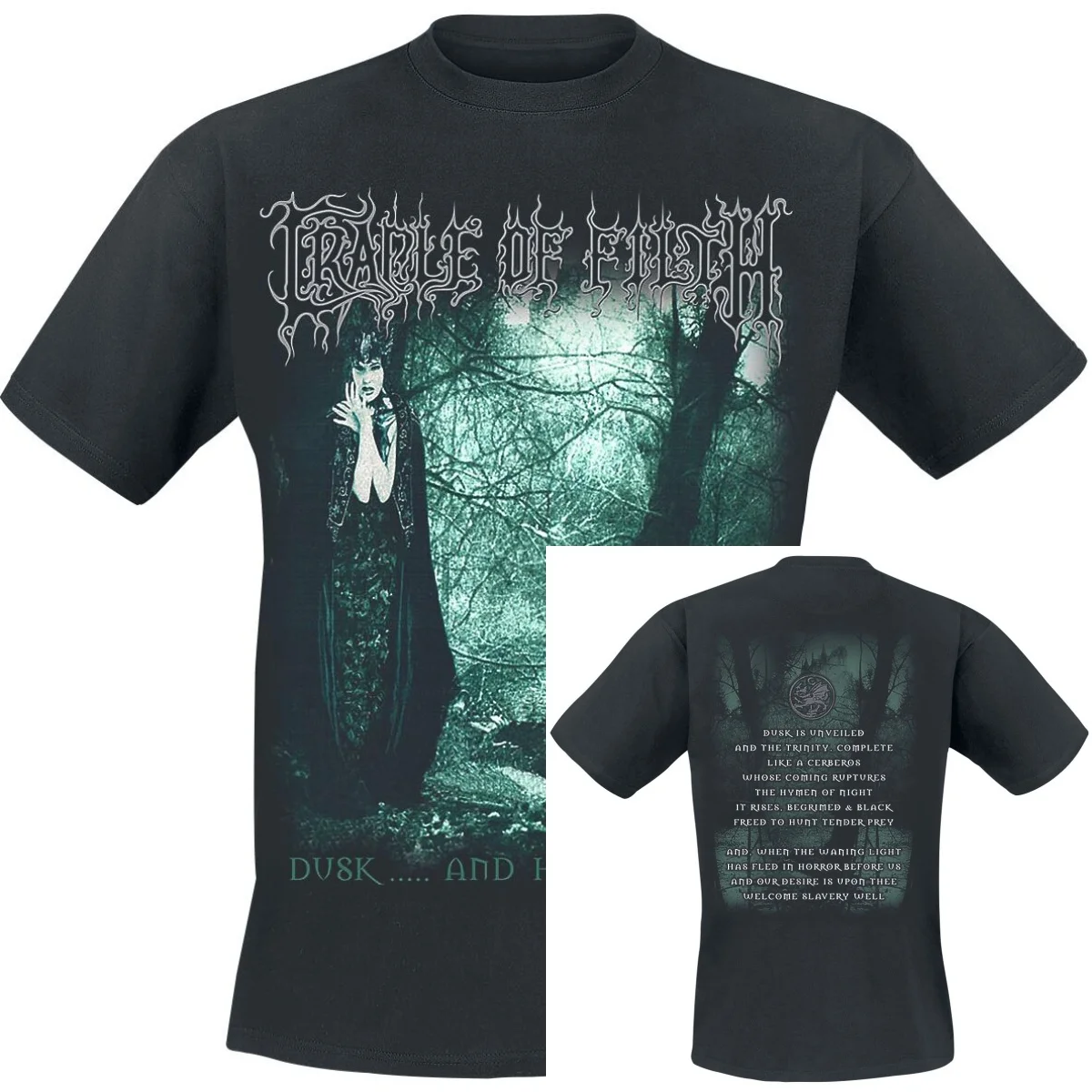 Cradle of Filth Grafik-Baumwoll-Band-T-Shirt, Unisex, Sommer, kurzärmelig, modisches Marken-T-Shirt, luxuriöses, lässiges Vintage-T-Shirt – Detail 3